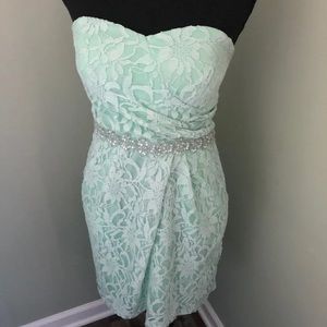 Formal mini dress with pockets